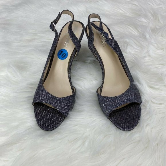 Nine West Bank Head Slingback High Heels Size 10M - Picture 2 of 8